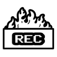 REC 炎 カッティングステッカー st-1133-01