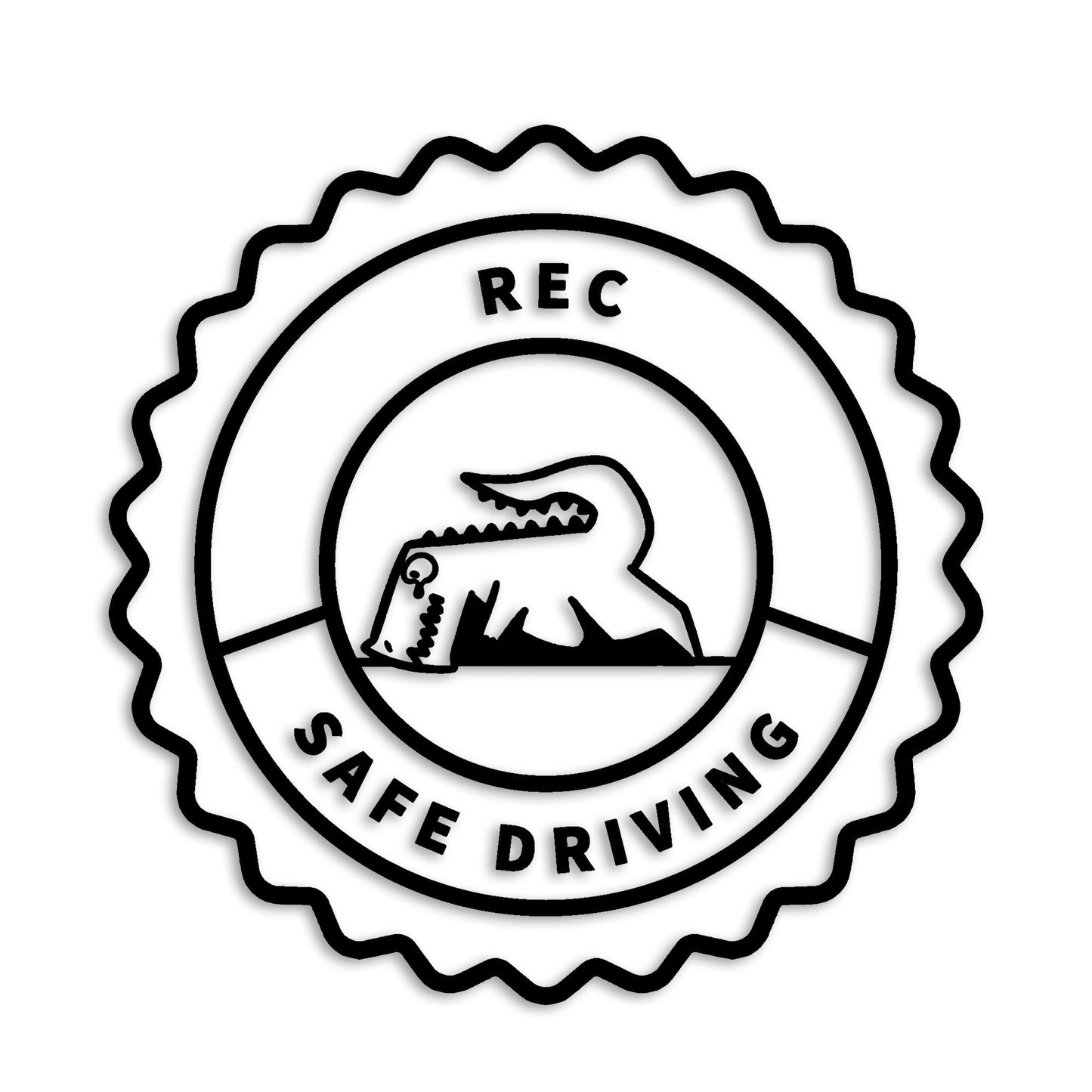 REC 恐竜 カッティング ステッカー シール (st-1139-01)