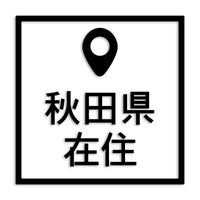 秋田県 カッティングステッカー 県外ナンバー 在住 イタズラ防止 st-30-24