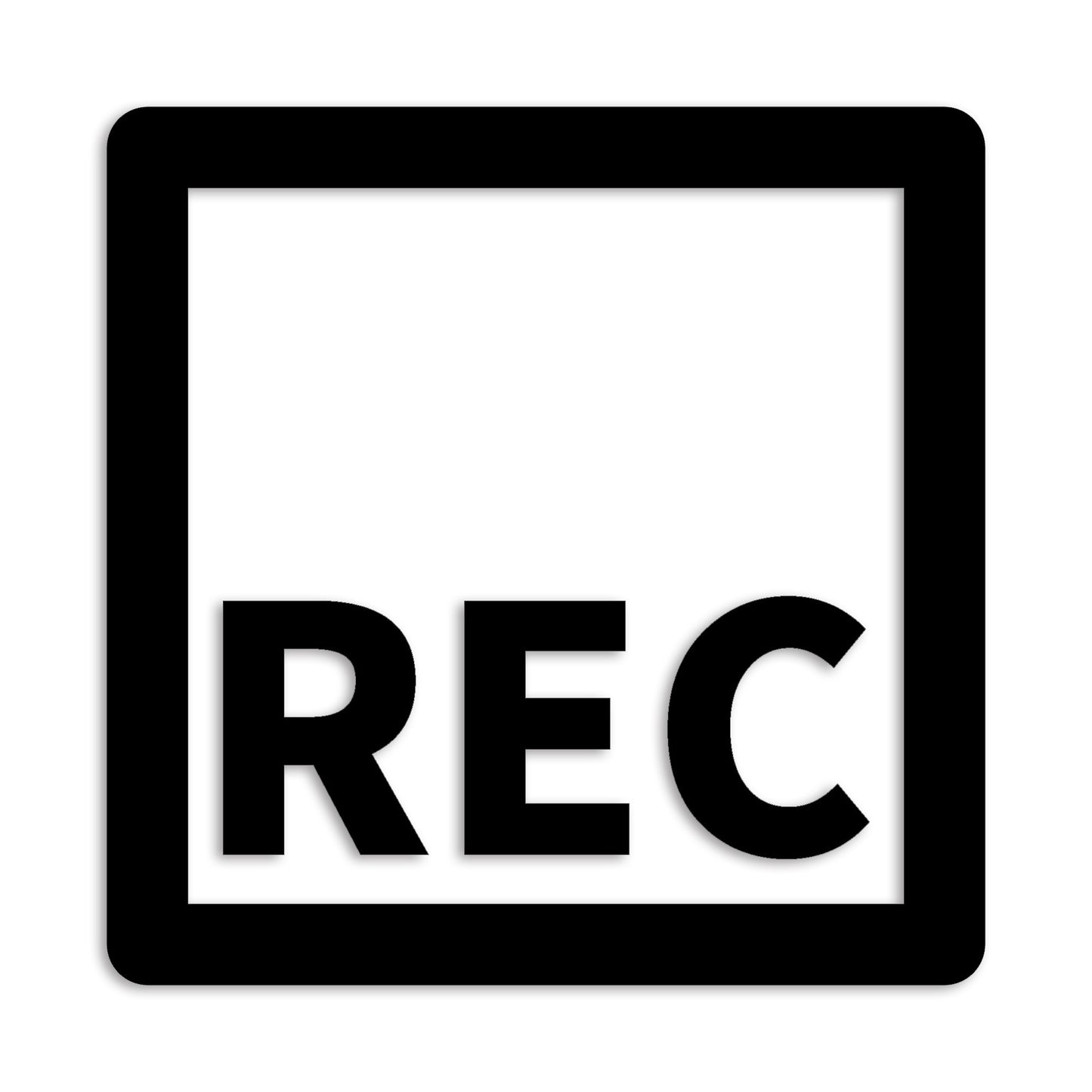 REC カッティング ステッカー シール (st-3013-01)
