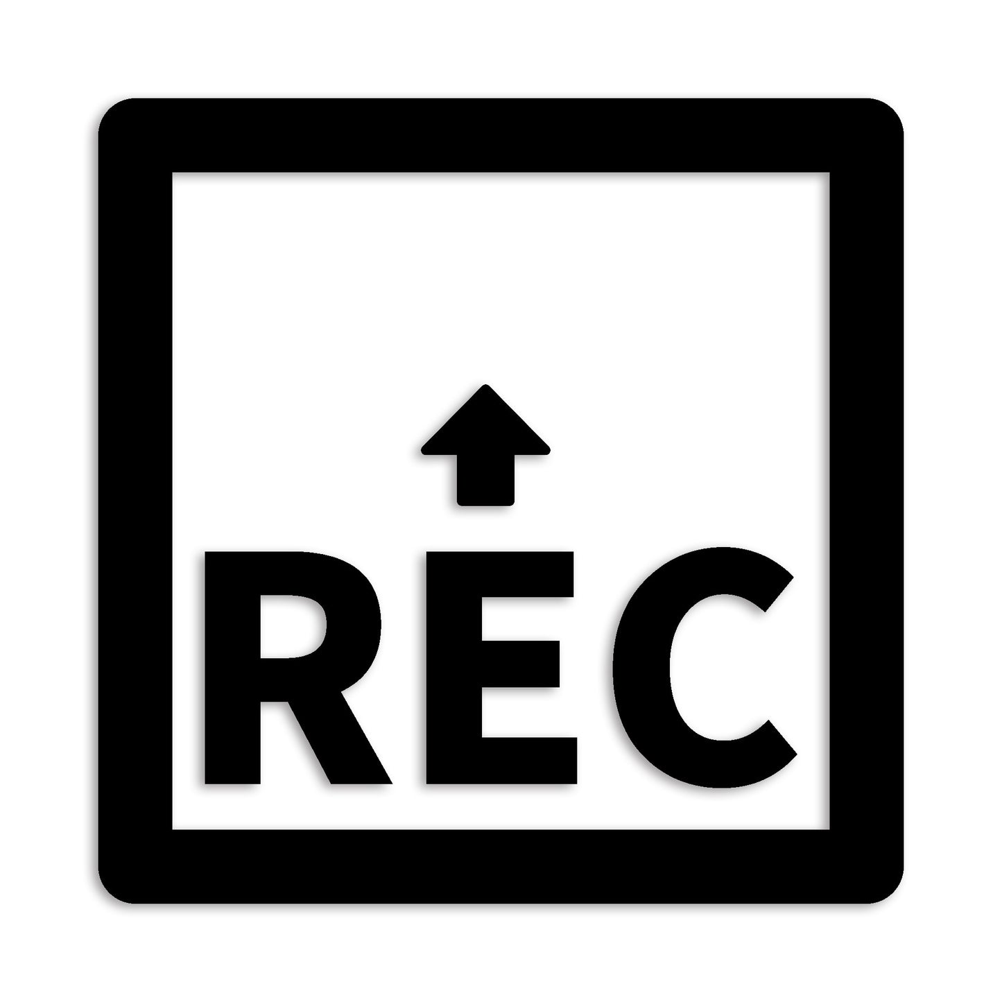 REC カッティング ステッカー シール (st-3015-01)