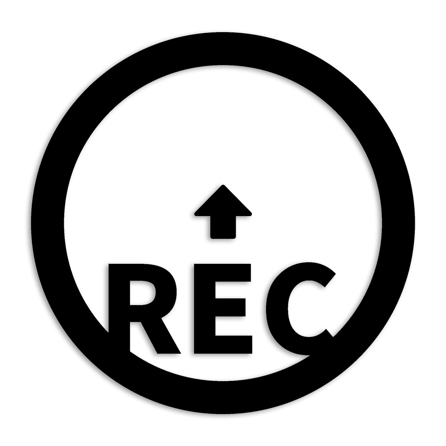 REC カッティング ステッカー シール (st-3016-01)