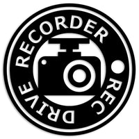 ドライブレコーダー カッティングステッカー 前後方録画中 ドラレコ 帰省 渋滞 安全 シール セーフティグッズ 車 防水 37-01