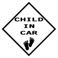 チャイルドインカー カッティングステッカー CHILD IN CAR 子供 セーフティー 録画中 カーステッカー シンプル 72-01