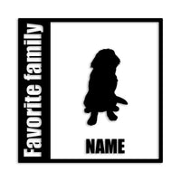 ラブラドールレトリバー 文字入れ可能 カッティングステッカー st-134-116