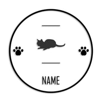 シャム猫 文字入れ可能 カッティングステッカー st-143-150