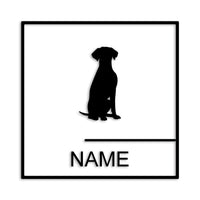 ダルメシアン 文字入れ可能 カッティングステッカー st-144-46