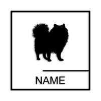 ポメラニアン 文字入れ可能 カッティングステッカー st-144-99