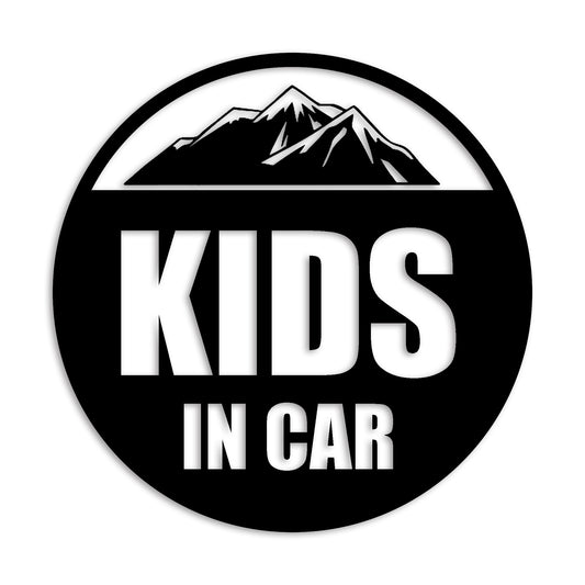 キッズインカー カッティング ステッカー KIDS IN CAR 子供 セーフティー 録画中 カーステッカー シンプル 防水 車 (103-01)