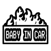 ベビーインカー 炎 カッティングステッカー st-1134-01