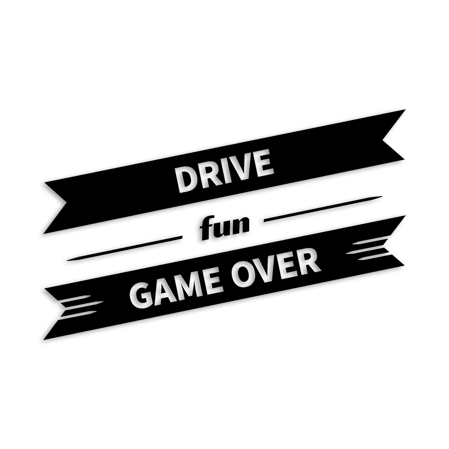 ゲームオーバー DRIVE カッティングステッカー st-1196-01