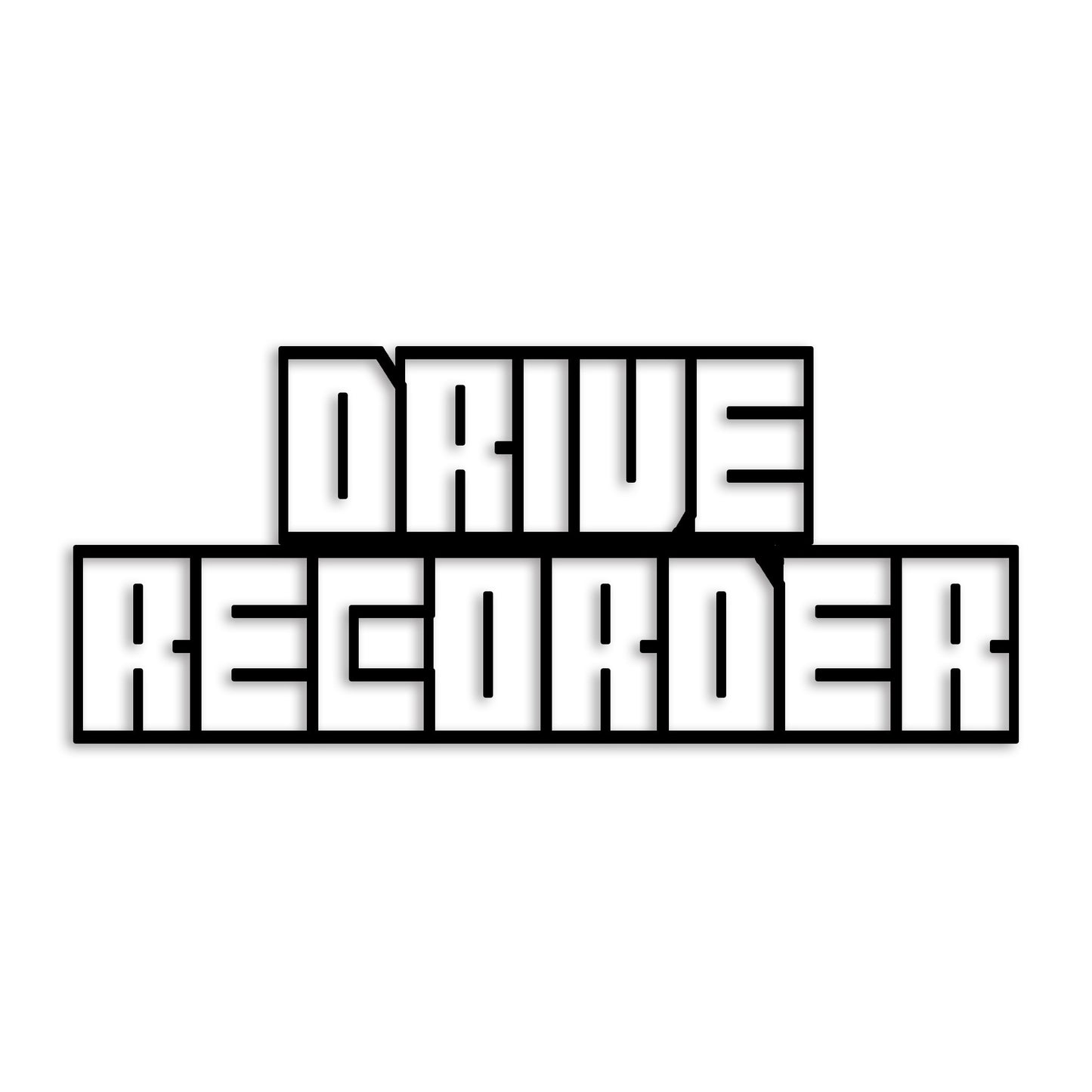 ドライブレコーダー カッティング ステッカー シール (st-260-01)