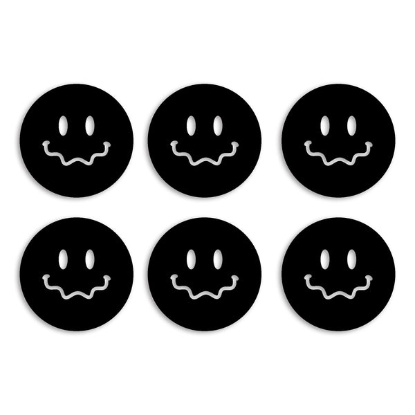 ニコちゃんマーク 6個セット カッティングステッカー st-3033-01