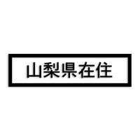 山梨県 カッティングステッカー 県外ナンバー 在住 イタズラ防止 st-34-21