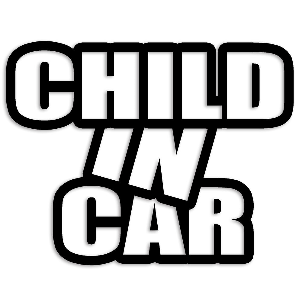 チャイルドインカー カッティングステッカー CHILD IN CAR 子供 セーフティー 録画中 カーステッカー シンプル 68-01