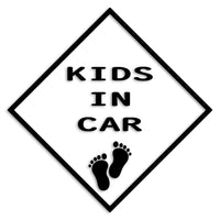 キッズインカー カッティングステッカー KIDS IN CAR 子供 セーフティー 録画中 カーステッカー シンプル 73-01