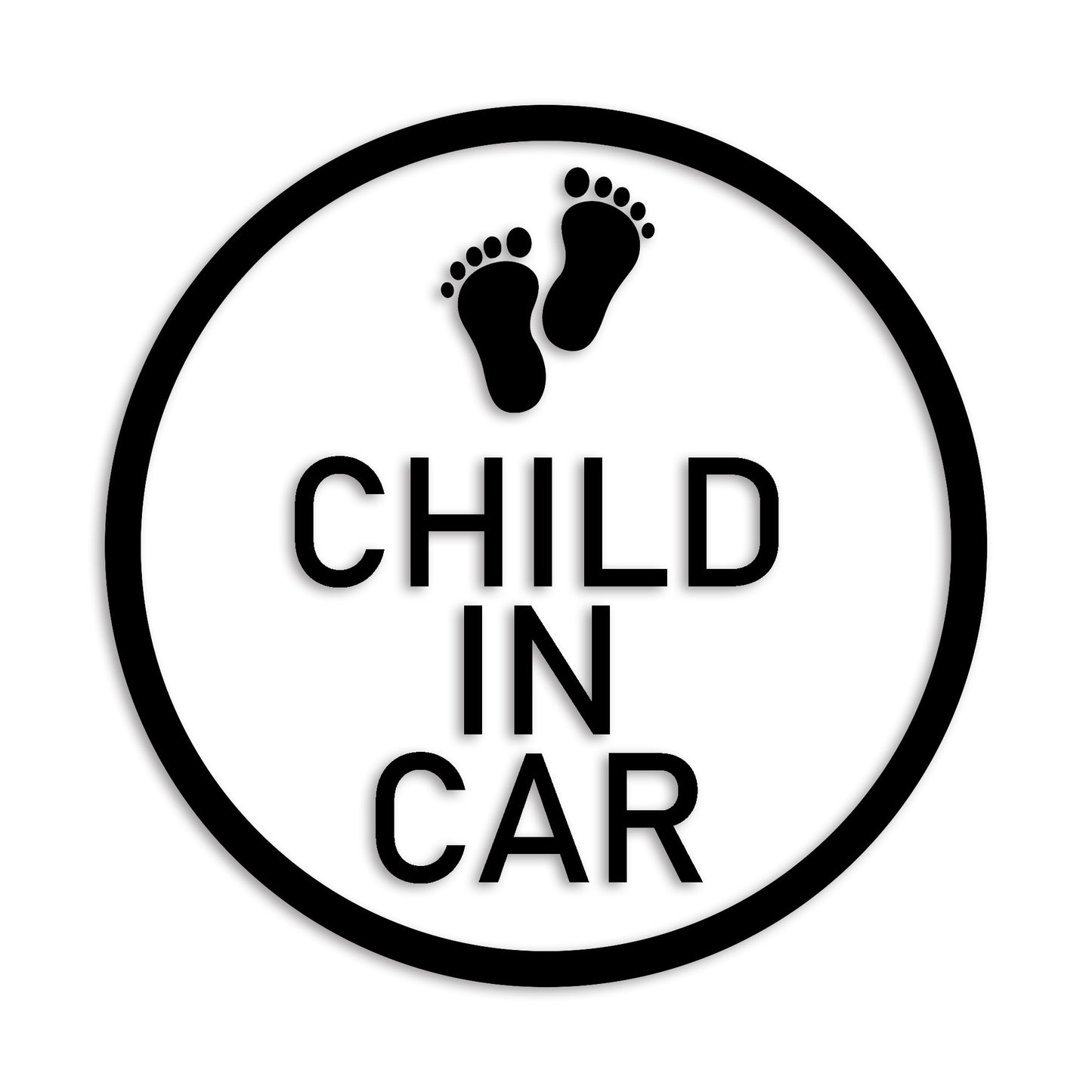 チャイルドインカー カッティング ステッカー CHILD IN CAR 子供 セーフティー 録画中 カーステッカー シンプル 防水 車 (83-01)