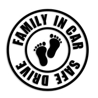 ファミリーインカー カッティングステッカー FAMILY IN CAR 子供 セーフティー 録画中 カーステッカー シンプル 89-01