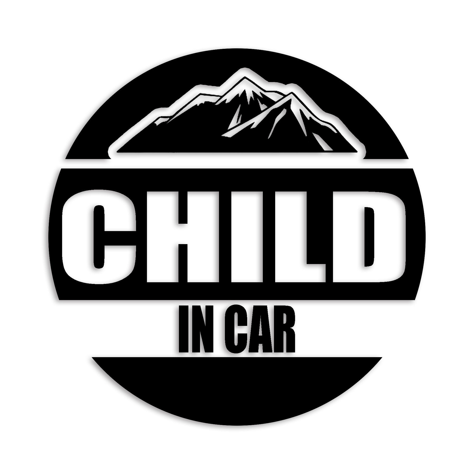 チャイルドインカー カッティング ステッカー CHILD IN CAR 子供 セーフティー 録画中 カーステッカー シンプル 防水 車 (98-01)