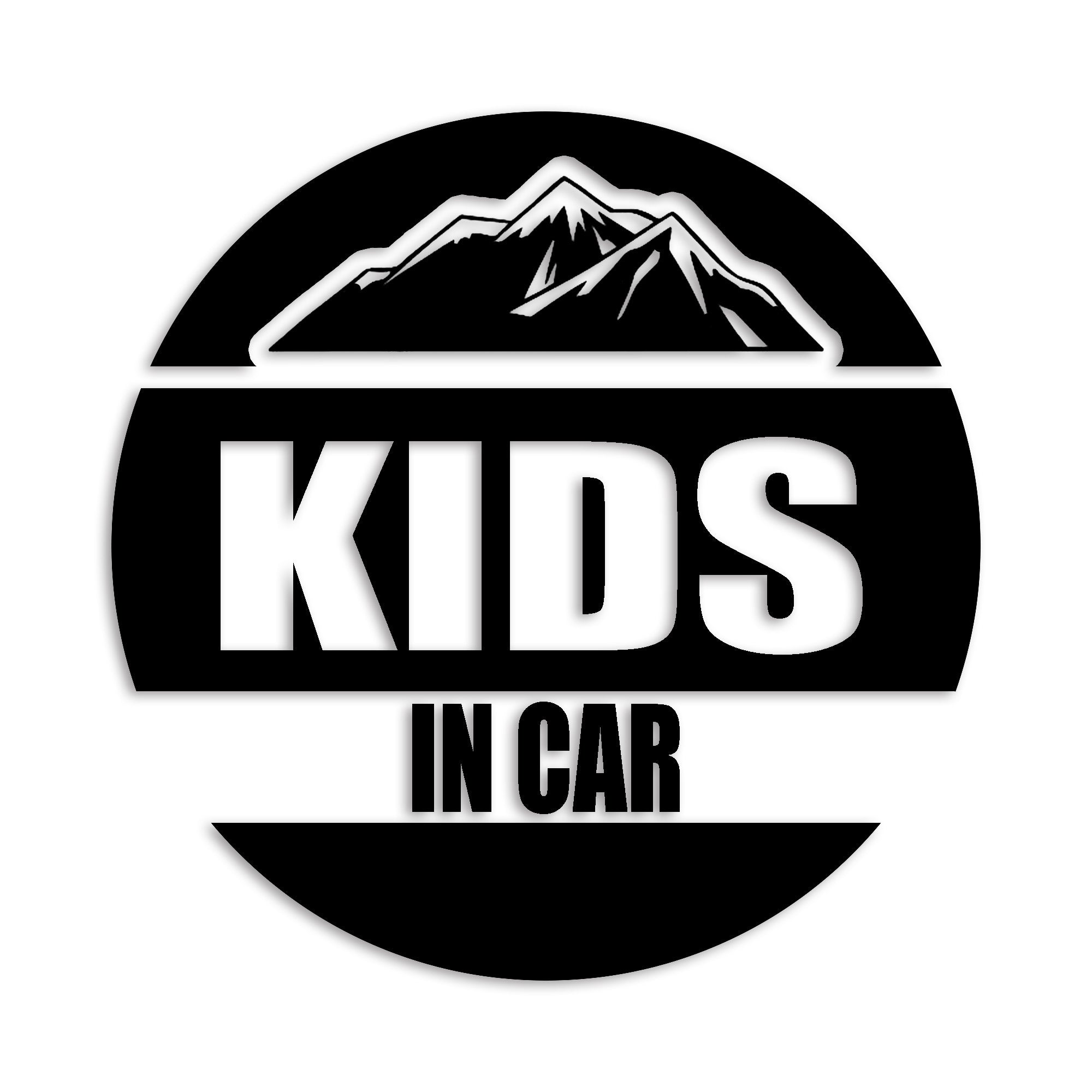 キッズインカー カッティング ステッカー KIDS IN CAR 子供 セーフティー 録画中 カーステッカー シンプル 防水 車 (99-01)