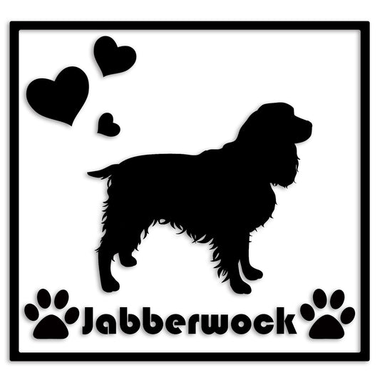 イングリッシュスプリンガー 文字入れ可能 ペット 犬 カッティング ステッカー (st-1-04)