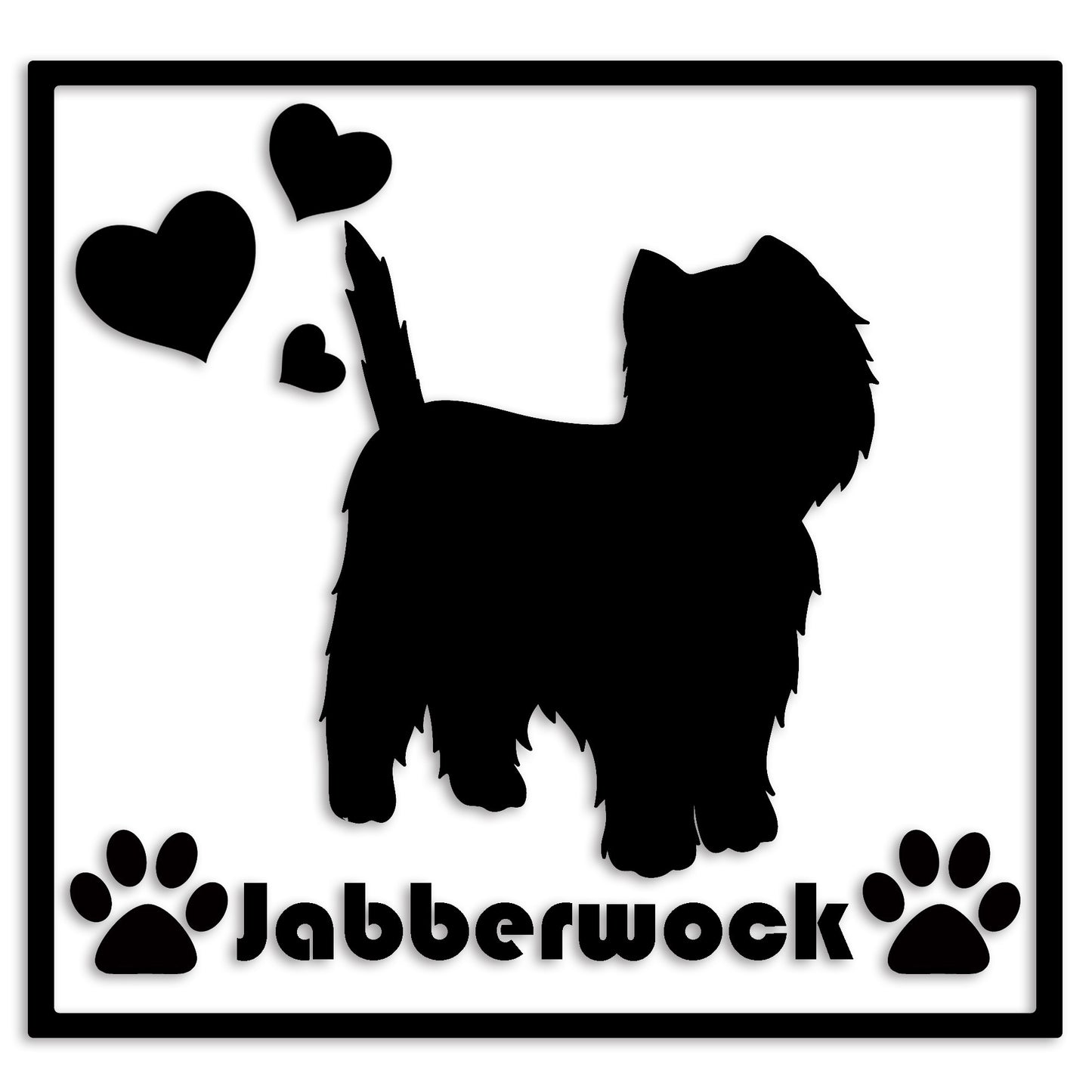 ウエストハイランドテリア 文字入れ可能 ペット 犬 カッティング ステッカー (st-1-06)