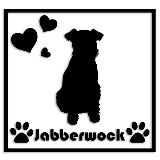 ウェルシュテリア 文字入れ可能 ペット 犬 カッティング ステッカー (st-1-09)