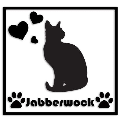 トンキニーズ 文字入れ可能 ペット 猫 カッティング ステッカー (st-1-113)