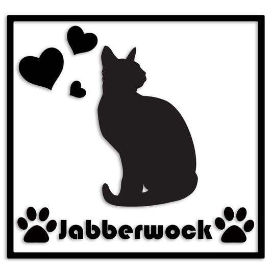 トンキニーズ 文字入れ可能 ペット 猫 カッティング ステッカー (st-1-113)