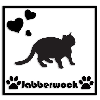 バーミーズ 文字入れ可能 ペット 猫 カッティング ステッカー (st-1-117)