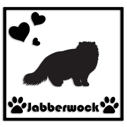 ヒマラヤン 文字入れ可能 ペット 猫 カッティング ステッカー (st-1-118)