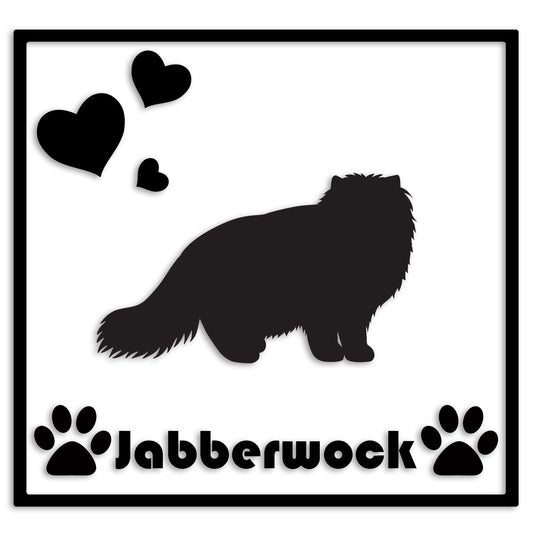 ヒマラヤン 文字入れ可能 ペット 猫 カッティング ステッカー (st-1-118)