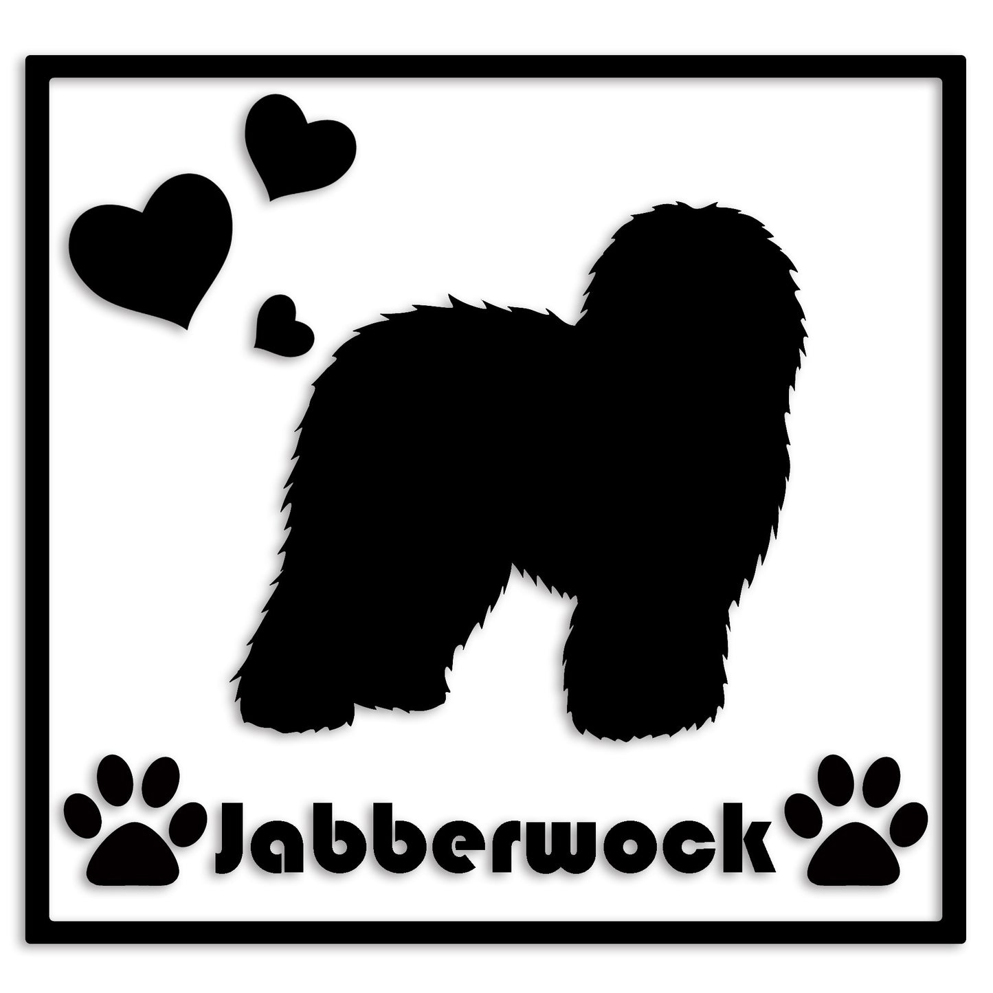 オールドイングリッシュシープドッグ 文字入れ可能 ペット 犬 カッティング ステッカー (st-1-12)