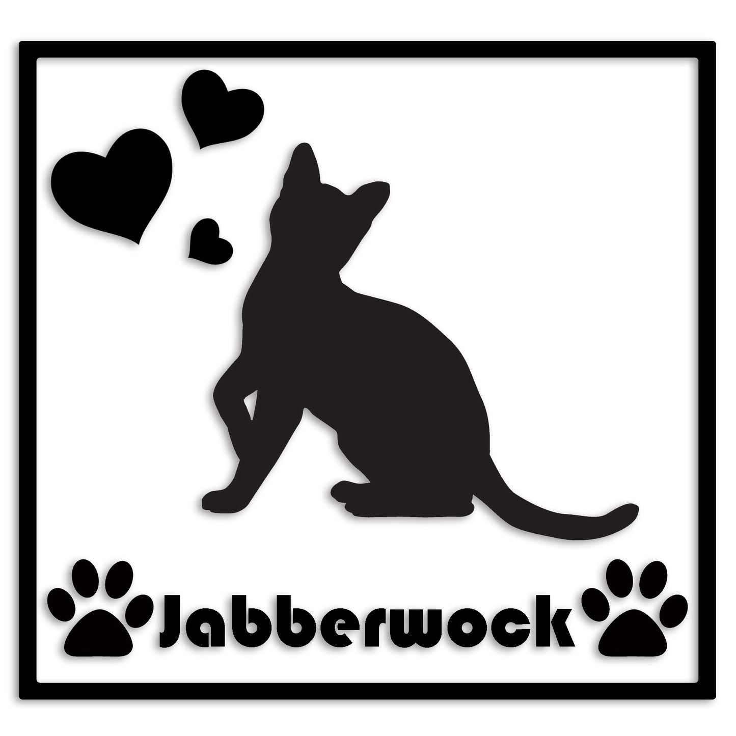 ベンガル 文字入れ可能 ペット 猫 カッティング ステッカー (st-1-121)