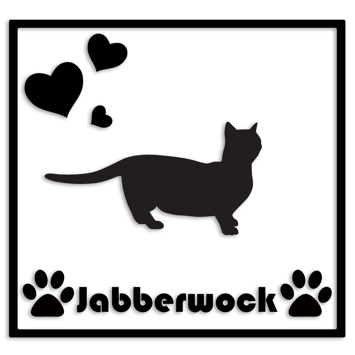 マンチカン 文字入れ可能 ペット 猫 カッティング ステッカー (st-1-123)