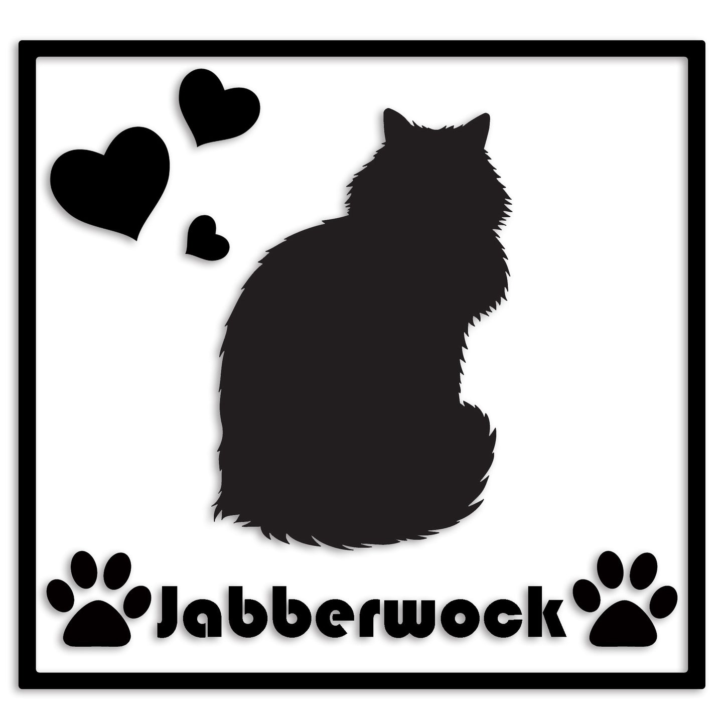 メインクーン 文字入れ可能 ペット 猫 カッティング ステッカー (st-1-124)