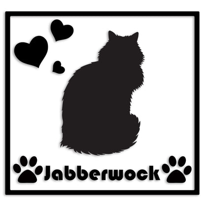 メインクーン 文字入れ可能 ペット 猫 カッティング ステッカー (st-1-124)