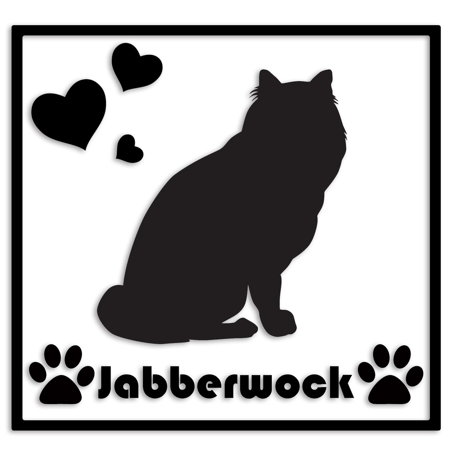 メインクーン 文字入れ可能 ペット 猫 カッティング ステッカー (st-1-125)