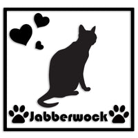 ロシアンブルー 文字入れ可能 カッティングステッカー st-1-127