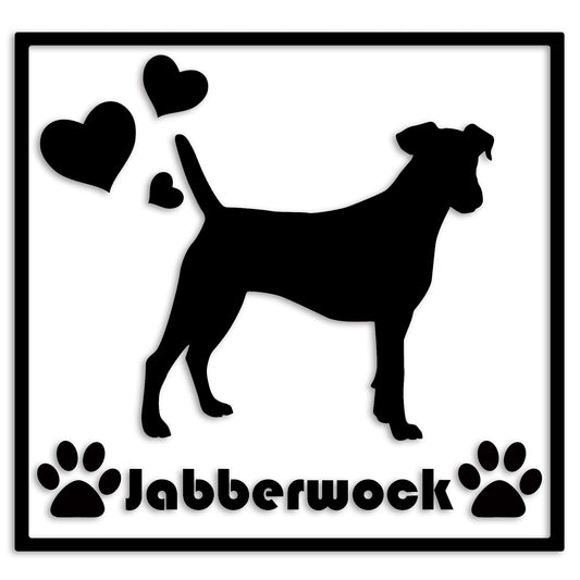 スムースフォックステリア 文字入れ可能 ペット 犬 カッティング ステッカー (st-1-32)