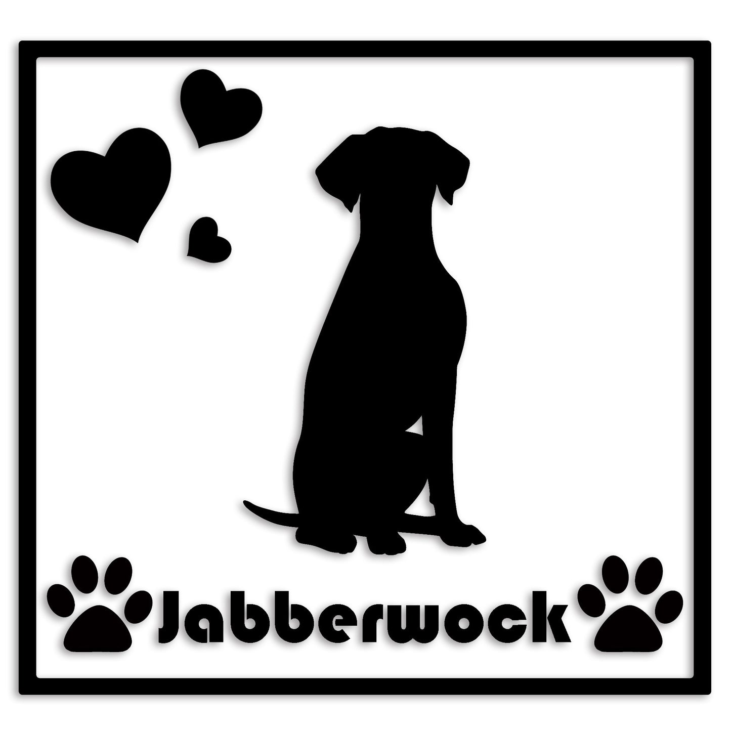 ダルメシアン 文字入れ可能 ペット 犬 カッティング ステッカー (st-1-38)