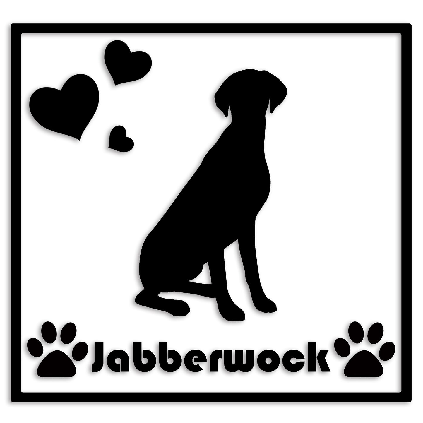 ポインター 文字入れ可能 ペット 犬 カッティング ステッカー (st-1-63)