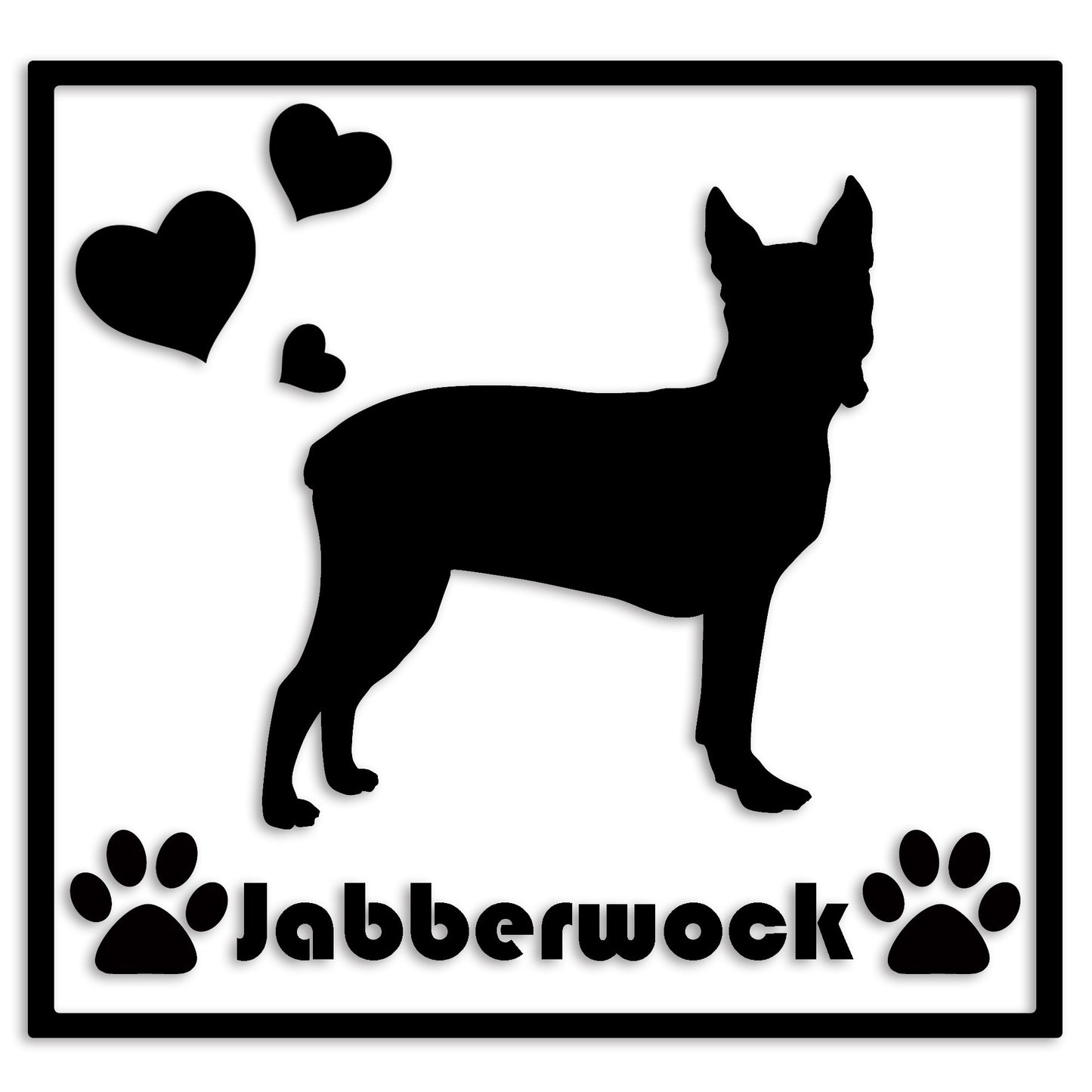 ボストンテリア 文字入れ可能 ペット 犬 カッティング ステッカー (st-1-67)