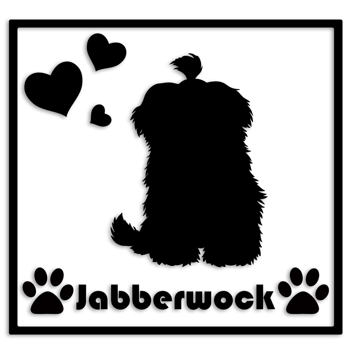 マルチーズ 文字入れ可能 ペット 犬 カッティング ステッカー (st-1-72)