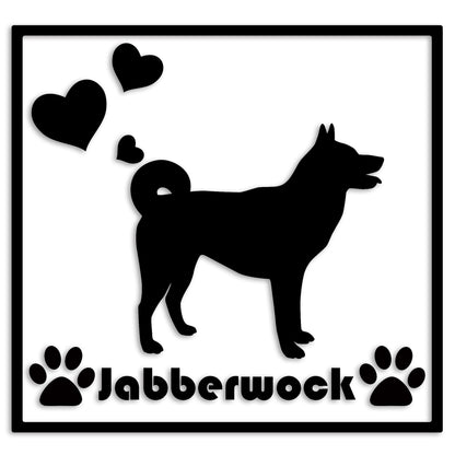 甲斐犬 文字入れ可能 ペット 犬 カッティング ステッカー (st-1-82)