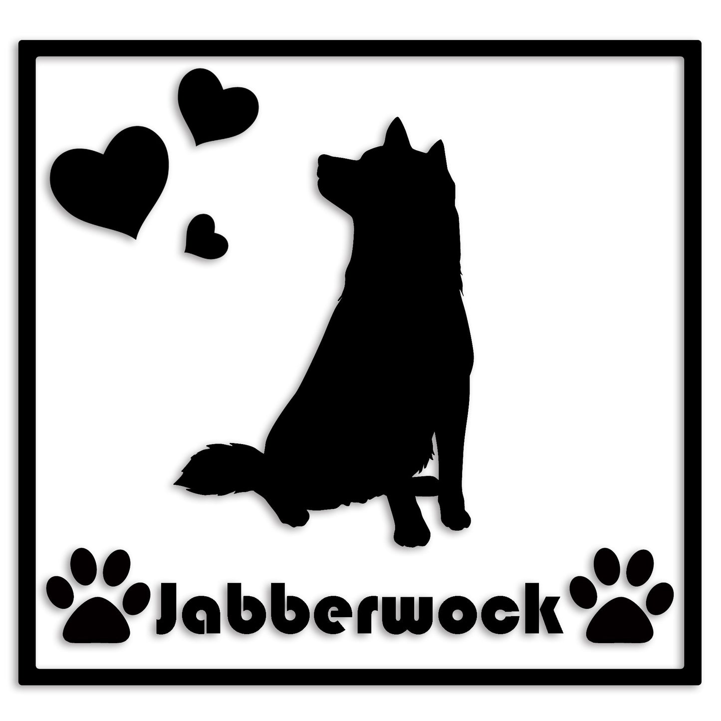 柴犬 文字入れ可能 ペット 犬 カッティング ステッカー (st-1-83)