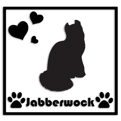 アメリカンカール 文字入れ可能 ペット 猫 カッティング ステッカー (st-1-95)