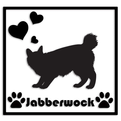 アメリカンボブテイル 文字入れ可能 ペット 猫 カッティング ステッカー (st-1-98)