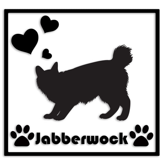 アメリカンボブテイル 文字入れ可能 ペット 猫 カッティング ステッカー (st-1-98)