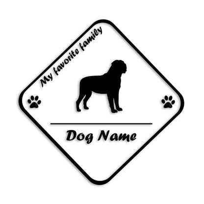 マスティフ 文字入れ可能 ペット 犬 カッティング ステッカー (st-11-103)